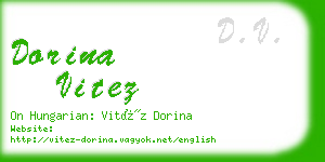 dorina vitez business card